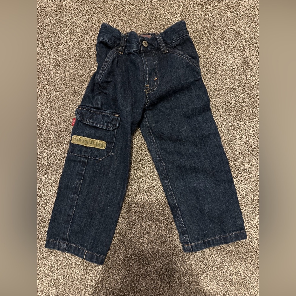 Vintage Toddler Levi’s Cargo Jeans- Boy’s Size 2T